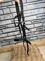 S/H Bitless Crossunder (DR Cook) Soft Web Bridle -Black- Cob