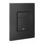 Grohe Skate Cosmopolitan WC Dual Flush Button Phantom Black Wall Plate 38732KF0