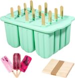 12 Cavity Silicone Ice Cream Mould Tray Popsicle Mold Lolly Frozen Dessert Maker