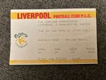 Liverpool V Manchester United Premier League ticket 1993-1994