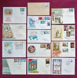 British Stamps 13 Covers Pre Decimal Unofficial FDCs - (R107)