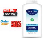 CUTICURA Mildly Medicated Body Powder ,Personal Hygiene ,Sweat Control 150g UK