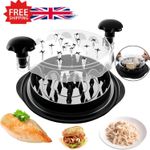 Large Chicken Shredder Tool Non-Slip Twist Meat Shredding Grinder Handles Black