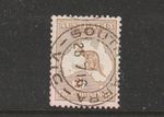 1915 KANGAROO SECOND WMK 2/- BROWN MAGNIFICENT "GEM" SG 29 $480.00 VERY SCARCE!