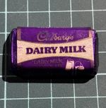 1 Rare 80s Cadbury Dairy Milk Chocolate Miniature Mini Bar Collectible, Unopened