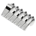 Pack of 6 Stainless Steel Metal Referee Sports Whistle - Coaches Referees Sports