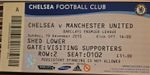 Chelsea vs Manchester United Premier League 2010/11 Match Ticket 