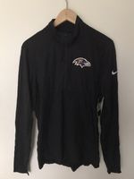 Men's NFL Nike BLACK  BALTIMORE RAVENS Pacer Half Zip  Top New Tags SMALL