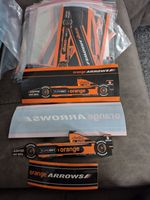 Orange Arrows F1 Team Racing Stickers x 4 from Liquidation Sale 2003.