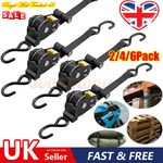 20PCS Automatic Retractable Ratchet Strap, Heavy Duty Car Trailer Tie Down Strap