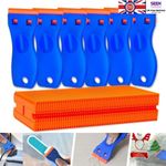 100 Pcs Plastic Scraper Razor Blades Auto Decals Stickers Remover No Scratch