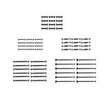 12x 1:87 HO Scale Coupler Connectors Motor Drive Rods