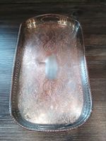 Silver plate on copper. Made in Sheffield  serving Tray