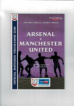 1999 Arsenal v Manchester United Charity Shield Football Programme