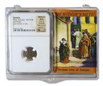 103-76 BC Judean Prutah Widow’s Mite NGC