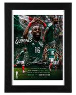 Julian Quinone Signed autograph Photo 6x4/ A4 Framed Mexico FIFA World Cup 2026