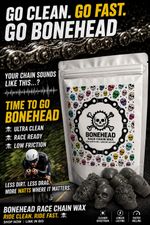 Bonehead  Chain Wax Melts + Lubricant Additives 250g Cycling Ironman Triathlon
