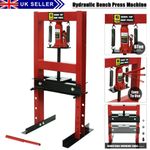 6T Heavy Duty Hydraulic Bench Press Machine Workshop Garage Bearing Standing UK