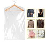 Clear Suit Covers 137x60cm Durable Moisture Proof & Antimould Garment Protection