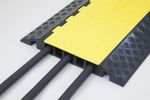 Heavy Duty Cable Protector Speed Bump (5 Channels) Yellow & Black 1 Year Warr...