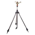 Automatic Rotating Sprinkler W/Tripod 360-Degree Watering Nozzle Garden Tool UK
