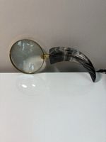 Magnifying glass with horn handle