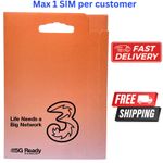 New Three UK Pay As You Go SIM Card