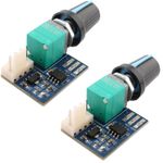 RUNCCI-YUN 2Pcs PWM Fan Speed Controller,4 Wires 0-5V 12V Speed...