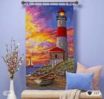 Large Lighthouse Latch Hook Rug Kit NEW 110x70cm