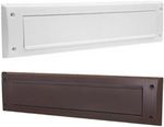 Exitex White or Brown Internal Letterbox seal with Flap draught seal