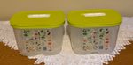 Tupperware Set of 2 Fridgesmart Deep 1.8L TALL Containers 18.5cmx14cmx13.5cm VGC