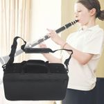 Portable Clarinet Case Clarinet Carry Case Adjustable Strap for Music Instrument