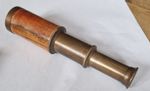 Ross London Brass & Wood Small Telescope 6.5" Full Length Has Defect Crack READ