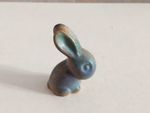 Early Denby Miniature Two Tone Rabbit - 5cm - Good Condition