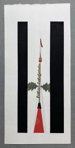 Teruhide Kato Woodblock Print “Procession”(Signed)