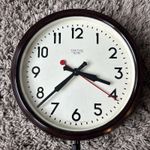 SMITHS SECTRIC BAKELITE WALL CLOCK LARGE DIAL 1950's WORKING PERECTLY
