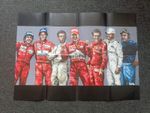 F1 70 BORN 1950 Giant Poster Paul Oz World Champions Formula One Magazine