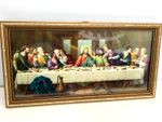 VINTAGE DA VINCI ART PRINT LAST SUPPER JESUS COLOUR PRINT RELIGIOUS KITSCH