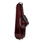 Crossrock Tenor Saxophone Flight Case, Lady Red Fiberglass Shaped Hardshell