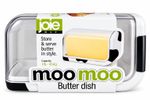 Joie MooMoo Cow Print Covered Butter Dish w/ Lid BPA Free Plastic 1lb/454g