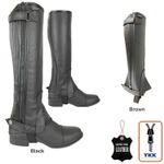 AK Thunder Leather Horse Riding Half Chaps
