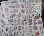 Tattoo Flash 250 Designs On 40 A4 Sheets Including 20 Line Drawing Sheets