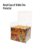 Mini Tin Retail Case (10 Tins) Protector 0.7mm Protective Display Case
