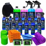 Car Detailing Kit Full Exterior Interior Cleaning Set Polish Wax Washing Clay