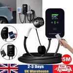 5m EV Charger Type 2 Portable Electric Car Charger EV Charging Station 32A 7KW