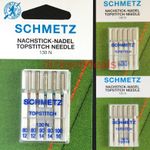 Schmetz Topstitch Sewing Machine Needles Choose Size 80, 90, 100, or mixed pack