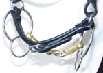 Leather Curb Strap Jaw Chin Buckle to Stabilizes Combination Gag Beval Curb Bit