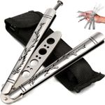 Dragon Metal Toy Knife Butterfly Balisong Trainer Training Dull Tool Practice UK