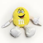 M&M Yellow plush soft Toy Plush Chocolate Teddy collectible Condition Jellycat 
