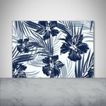 Tulup Kitchen Glass Splashback 100x70 Tropical flowers